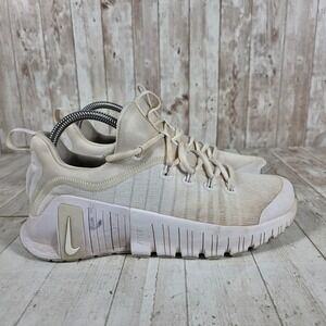 Nike Free Metcon 5 Womens Sail White Training Shoes FJ7126-101 Size 8.5